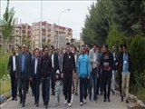 همایش پیاده روی دانشگاهیان در دانشگاه مراغه